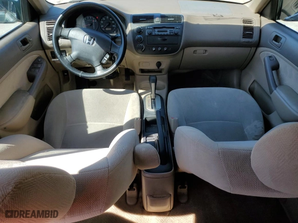 2001 Honda Civic EX with VIN 2HGES26751H552673, listed as a Copart auction lot 48688885 with 107,074 mi miles and Salvage Title. Bid and sale history available at carsss.com. Image 8.