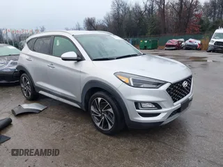 2019 Hyundai Tucson Ultimate with VIN KM8J3CAL7KU870101, listed as a IAAI auction lot 41084692 with 45,645 mi miles. Bid and sale history available at carsss.com. Image 1.