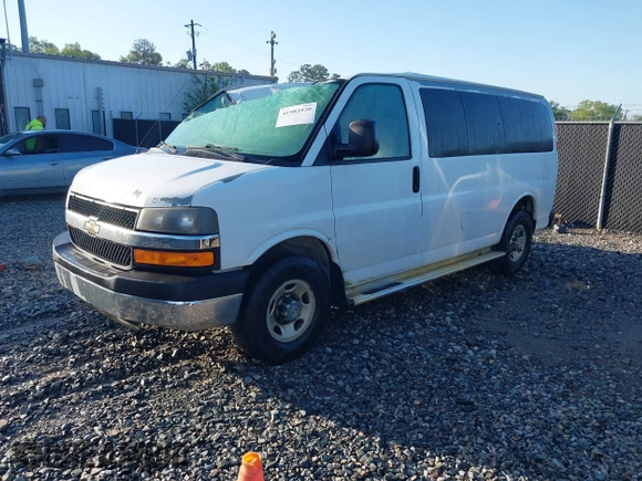 2012 Chevrolet Express Passenger 1LT with VIN 1GAZGYFG7C1172247, listed as a IAAI auction lot 41983930 with 187,895 mi miles and . Bid and sale history available at DreamBid. Image 2.