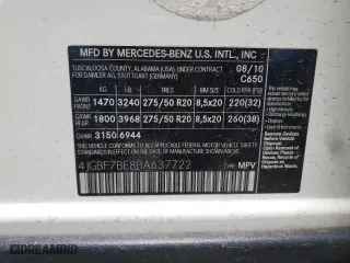 2011 Mercedes-Benz GL-Class GL 450 with VIN 4JGBF7BE8BA637722, listed as a Copart auction lot 49682055 with 139,840 mi miles and Salvage Title. Bid and sale history available at carsss.com. Image 15.