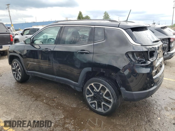 2018 Jeep Compass Limited z VIN 3C4NJDCB0JT101048, wystawiony jako Copart lot #58133885 z przebiegiem 62 177 mil mil oraz Czysty tytuł • Clean title. Historia ofert i sprzedaży dostępna na DreamBid. Obrazek 2.