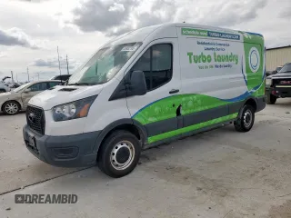 2021 Ford Transit Cargo z VIN 1FTBR1C87MKA37448, wystawiony jako Copart lot #55952795 z przebiegiem 78 952 mil mil oraz Szkoda całkowita • Salvage title. Historia ofert i sprzedaży dostępna na DreamBid. Obrazek 1.