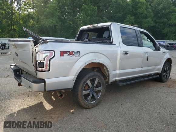 2017 Ford F-150 XL with VIN 1FTEW1EF6HKC22114, listed as a Copart auction lot 60992865 with 100,575 mi miles and Salvage title. Bid and sale history available at DreamBid. Image 3.