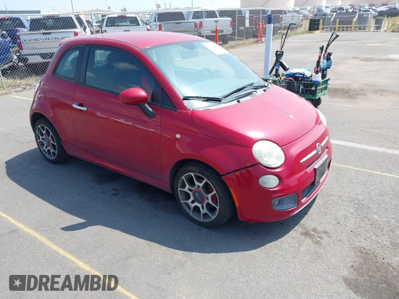 2012 FIAT 500 Sport z VIN 3C3CFFBR3CT130375, wystawiony jako IAAI lot #41669099 z przebiegiem 86 285 mil mil oraz . Historia ofert i sprzedaży dostępna na DreamBid. Obrazek 1.