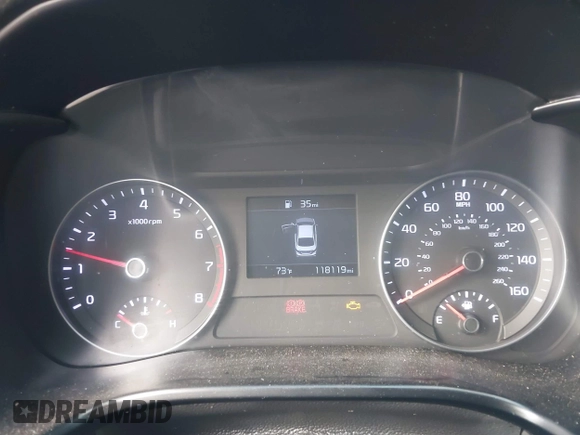 2019 Kia Forte LXS with VIN 3KPF24AD5KE062887, listed as a IAAI auction lot 41627225 with 118,119 mi miles. Bid and sale history available at carsss.com. Image 7.