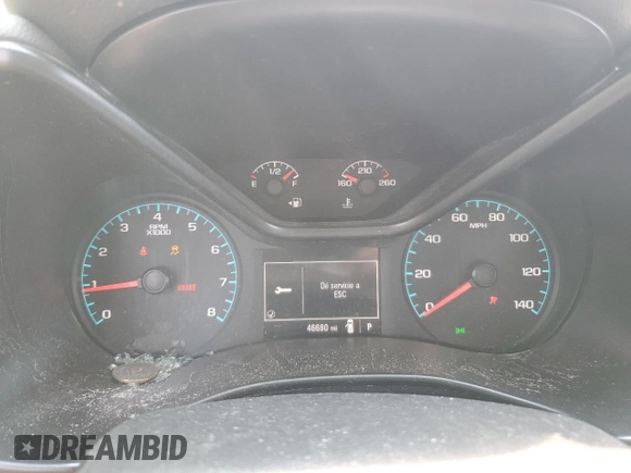2021 Chevrolet Colorado 2WD Work Truck with VIN 1GCGSBEA3M1273469, listed as a Copart auction lot 55304825 with 46,680 mi miles and Salvage title. Bid and sale history available at DreamBid. Image 9.