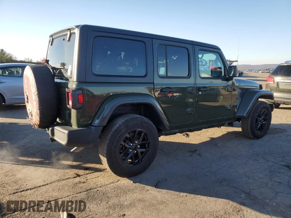 2023 Jeep Wrangler Sport Altitude with VIN 1C4HJXDG8PW562526, listed as a Copart auction lot 44655425 with 38,012 mi miles and Salvage Title. Bid and sale history available at DreamBid. Image 3.