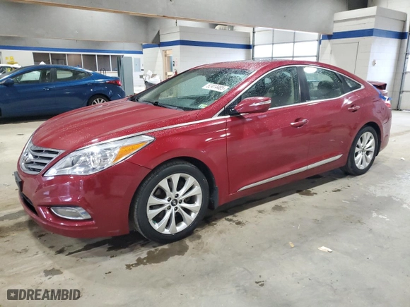 2013 Hyundai Azera with VIN KMHFG4JGXDA298805, listed as a Copart auction lot 52414485 with 109,812 mi miles and Salvage Title. Bid and sale history available at carsss.com. Image 1.