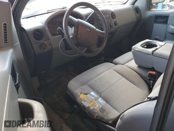 2006 Ford F-150 STX with VIN 1FTRX04W56KD82864, listed as a Copart auction lot 46181665 with 214,056 mi miles and Salvage Title. Bid and sale history available at carsss.com. Image 8.