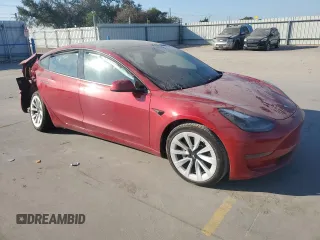 2023 Tesla Model 3 with VIN 5YJ3E1EA1PF468434, listed as a Copart auction lot 74127924 with Not provided miles and Salvage title. Bid and sale history available at DreamBid. Image 4.