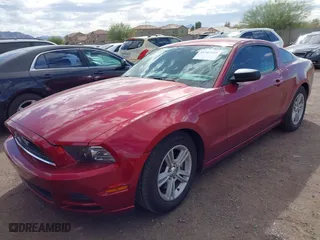 2014 Ford Mustang V6 with VIN 1ZVBP8AM9E5252762, listed as a IAAI auction lot 41767985 with 105,001 mi miles. Bid and sale history available at carsss.com. Image 17.