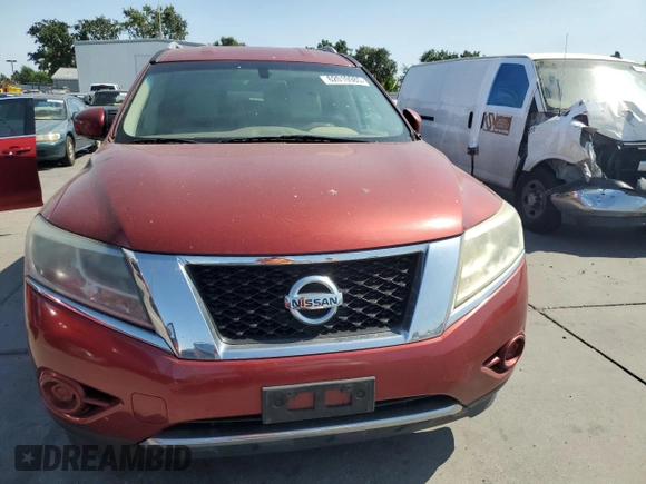 2013 Nissan Pathfinder S with VIN 5N1AR2MN4DC659470, listed as a Copart auction lot 62010985 with 135,108 mi miles and Clean title. Bid and sale history available at DreamBid. Image 5.