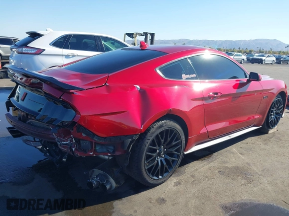 2021 Ford Mustang GT with VIN 1FA6P8CF3M5103948, listed as a IAAI auction lot 41371529 with 67,182 mi miles. Bid and sale history available at carsss.com. Image 4.