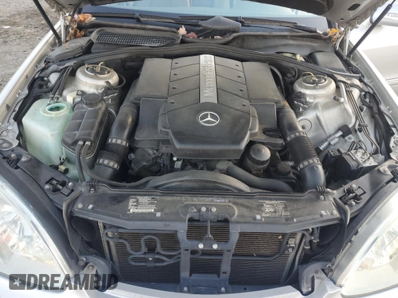 2003 Mercedes-Benz S-Class 4.3L with VIN WDBNG83J93A352558, listed as a Copart auction lot 80058514 with 160,864 mi miles and Salvage Title. Bid and sale history available at carsss.com. Image 11.