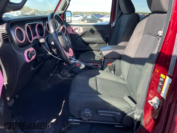 2021 Jeep Wrangler Unlimited Sport Altitude with VIN 1C4HJXDN7MW704830, listed as a Copart auction lot 84948044 with 42,321 mi miles and Salvage title. Bid and sale history available at DreamBid. Image 7.