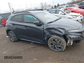2022 Hyundai Kona N Line with VIN KM8K3CA32NU923862, listed as a IAAI auction lot 41826113 with 75,298 mi miles. Bid and sale history available at carsss.com. Image 13.