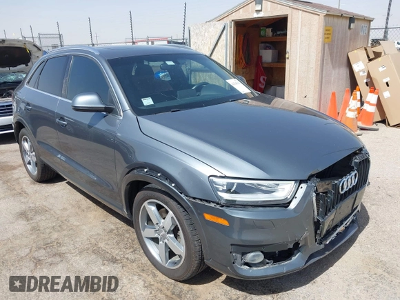 2015 Audi Q3 Premium Plus with VIN WA1EFCFSXFR011133, listed as a IAAI auction lot 42545916 with 82,980 mi miles and . Bid and sale history available at DreamBid. Image 1.