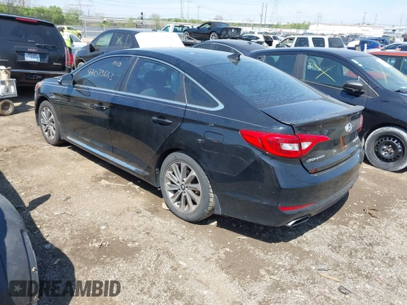 2015 Hyundai Sonata Limited with VIN 5NPE34AFXFH234603, listed as a IAAI auction lot 42073663 with 77,050 mi miles and . Bid and sale history available at carsss.com. Image 3.