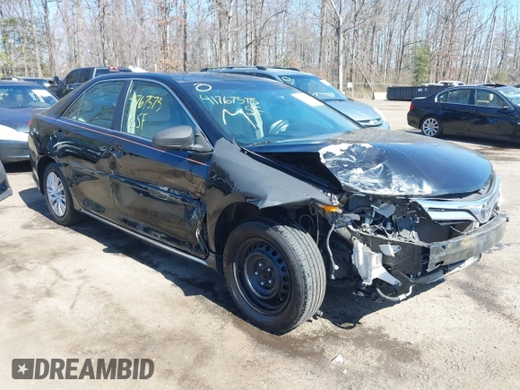 2013 Toyota Camry L with VIN 4T4BF1FK6DR334975, listed as a IAAI auction lot 41767573 with 165,026 mi miles. Bid and sale history available at carsss.com. Image 1.