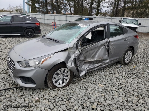 2022 Hyundai Accent SE with VIN 3KPC24A69NE156232, listed as a Copart auction lot 52486335 with 115,873 mi miles and Salvage Title. Bid and sale history available at carsss.com. Image 1.