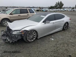 2018 Lexus LS with VIN JTHB5LFF4J5000481, listed as a Copart auction lot 43473675 with 47,437 mi miles and Salvage Title. Bid and sale history available at carsss.com. Image 1.