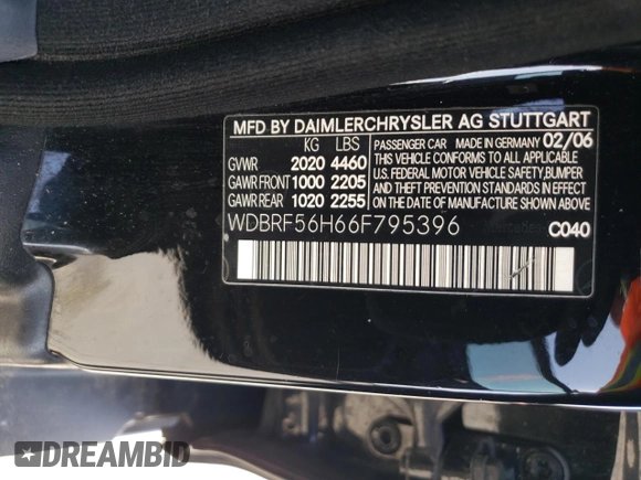 2006 Mercedes-Benz C 230 Sport с VIN WDBRF56H66F795396, выставлен на аукционе Copart как лот 48360265 с пробегом 168 327 миль миль и Списание • Salvage title. История ставок и продаж доступна на DreamBid. Изображение 12.