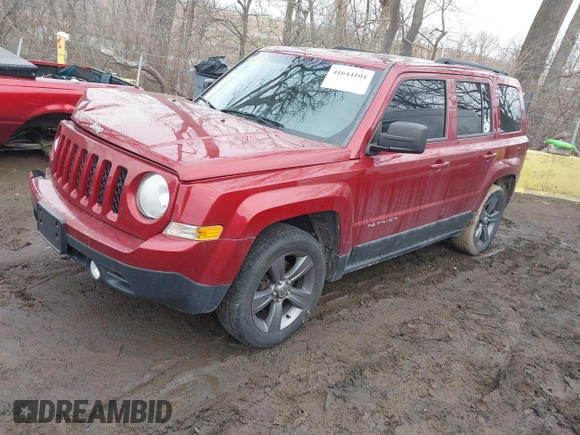 2014 Jeep Patriot Latitude with VIN 1C4NJPFA6ED856768, listed as a IAAI auction lot 41644104 with 133,287 mi miles and . Bid and sale history available at carsss.com. Image 17.