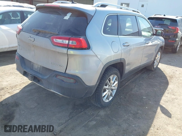 2014 Jeep Cherokee Limited with VIN 1C4PJMDS0EW232018, listed as a IAAI auction lot 41892070 with 224,372 mi miles. Bid and sale history available at carsss.com. Image 4.