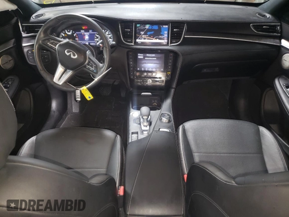 2023 Infiniti QX55 Essential with VIN 3PCAJ5KR1PF101909, listed as a Copart auction lot 44934165 with 24,219 mi miles and Salvage title. Bid and sale history available at DreamBid. Image 8.