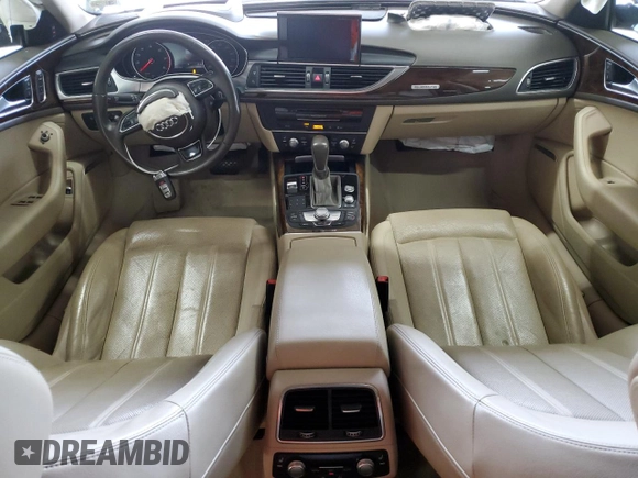 2016 Audi A6 Prestige with VIN WAUHGAFC7GN130843, listed as a Copart auction lot 58635415 with 94,489 mi miles and Salvage title. Bid and sale history available at DreamBid. Image 8.
