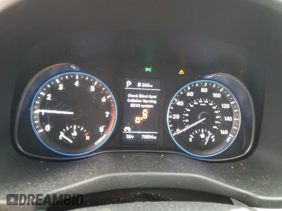 2021 Hyundai Kona Limited with VIN KM8K33A57MU600861, listed as a Copart auction lot 45422175 with 70,554 mi miles and Salvage Title. Bid and sale history available at carsss.com. Image 9.