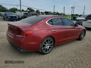 2020 Genesis G70 2.0T with VIN KMTG44LA9LU063255, listed as a Copart auction lot 68521544 with 68,339 mi miles and Salvage Title. Bid and sale history available at carsss.com. Image 3.