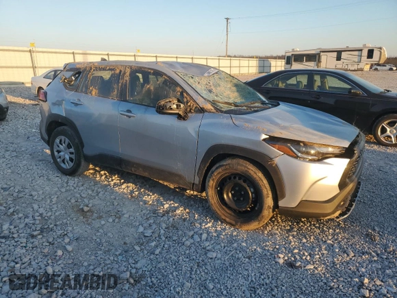 2023 Toyota Corolla Cross L with VIN 7MUAAAAG4PV050643, listed as a Copart auction lot 46923455 with Not provided miles and Non repairable. Bid and sale history available at DreamBid. Image 4.