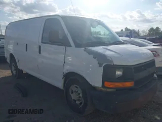 2013 Chevrolet Express Cargo with VIN 1GCWGFBA6D1185850, listed as a IAAI auction lot 40965967 with 165,641 mi miles and . Bid and sale history available at DreamBid. Image 1.