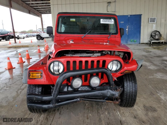 2004 Jeep Wrangler Sport with VIN 1J4FA49S34P722444, listed as a Copart auction lot 45689805 with 145,861 mi miles and Salvage Title. Bid and sale history available at carsss.com. Image 5.