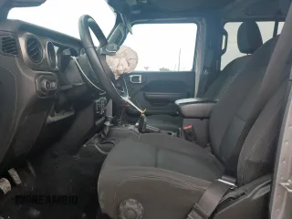 2018 Jeep Wrangler Unlimited Sport с VIN 1C4HJXDG1JW151623, выставлен на аукционе Copart как лот 53703055 с пробегом 54 186 миль миль и Списание • Salvage title. История ставок и продаж доступна на DreamBid. Изображение 7.