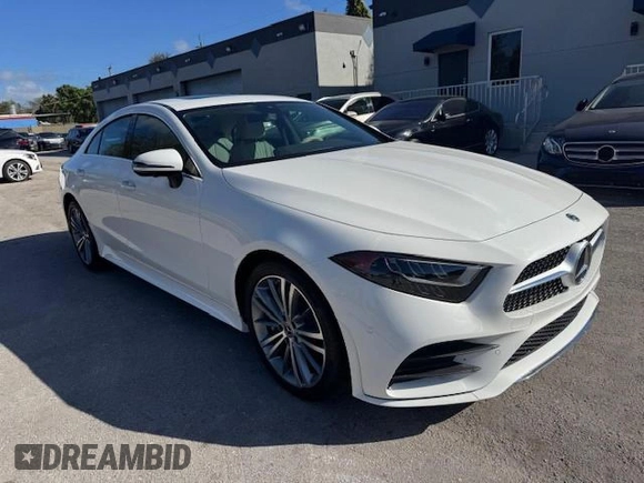 2021 Mercedes-Benz CLS with VIN W1K2J5JB2MA087196, listed as a Copart auction lot 54357935 with 7,048 mi miles and Non Repairable. Bid and sale history available at carsss.com. Image 4.