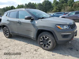 2020 Jeep Compass Trailhawk z VIN 3C4NJDDB4LT106769, wystawiony jako Copart lot #63082475 z przebiegiem 82 390 mil mil oraz Szkoda całkowita • Salvage title. Historia ofert i sprzedaży dostępna na DreamBid. Obrazek 4.