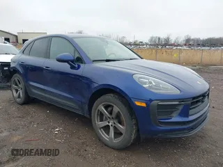 2023 Porsche Macan with VIN WP1AA2A56PLB06662, listed as a IAAI auction lot 42006777 with 21,515 mi miles. Bid and sale history available at carsss.com. Image 1.
