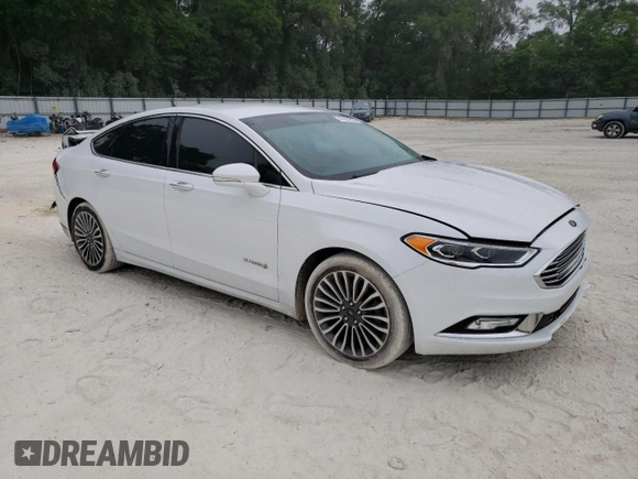 2018 Ford Fusion Hybrid Titanium with VIN 3FA6P0RU9JR147324, listed as a Copart auction lot 47387923 with 64,826 mi miles. Bid and sale history available at carsss.com. Image 4.