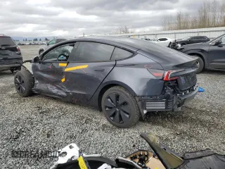 2025 Tesla Model 3 Long Range with VIN 5YJ3E1EA5SF889727, listed as a Copart auction lot 49207545 with 6,980 mi miles and Salvage Title. Bid and sale history available at carsss.com. Image 2.