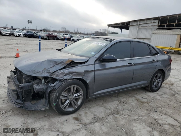 2020 Volkswagen Jetta S with VIN 3VWCB7BU9LM024165, listed as a Copart auction lot 43745975 with 57,105 mi miles and Salvage Title. Bid and sale history available at carsss.com. Image 1.