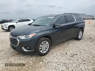 2019 Chevrolet Traverse LT Cloth z VIN 1GNEVGKW9KJ281947, wystawiony jako Copart lot #55349625 z przebiegiem 86 559 mil mil oraz Szkoda całkowita • Salvage title. Historia ofert i sprzedaży dostępna na DreamBid. Obrazek 1.