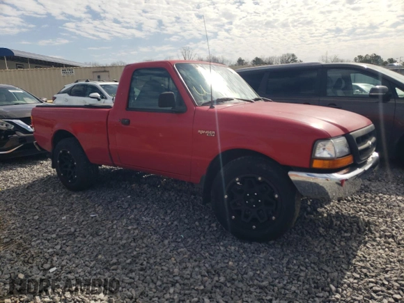 1999 Ford Ranger XL with VIN 1FTYR10V2XUA02653, listed as a Copart auction lot 45422715 with 183,456 mi miles and Salvage Title. Bid and sale history available at carsss.com. Image 4.