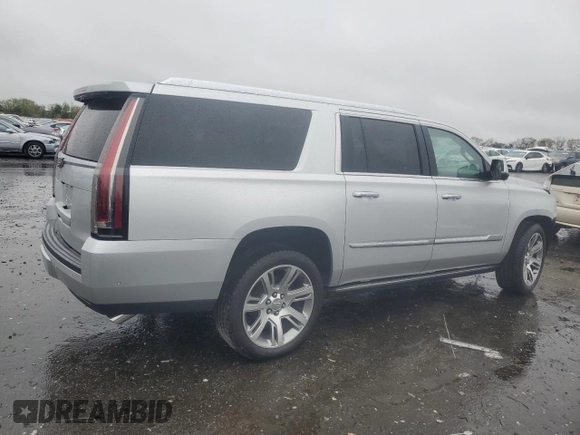 2018 Cadillac Escalade ESV Premium Luxury with VIN 1GYS4JKJ0JR191192, listed as a Copart auction lot 52391485 with 63,292 mi miles and Salvage title. Bid and sale history available at DreamBid. Image 3.