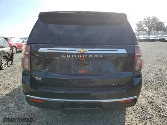 2021 Chevrolet Suburban LT with VIN 1GNSCCKD4MR176317, listed as a Copart auction lot 46689235 with 0 mi miles and Salvage Title. Bid and sale history available at carsss.com. Image 6.
