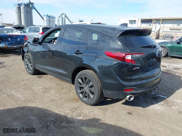 2025 Acura RDX w/A-Spec Package with VIN 5J8TC2H61SL009902, listed as a IAAI auction lot 41378429 with 1,002 mi miles. Bid and sale history available at carsss.com. Image 3.