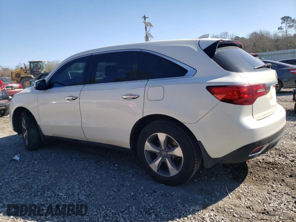 2016 Acura MDX with VIN 5FRYD3H20GB008592, listed as a Copart auction lot 89058995 with 164,886 mi miles and Salvage title. Bid and sale history available at DreamBid. Image 2.