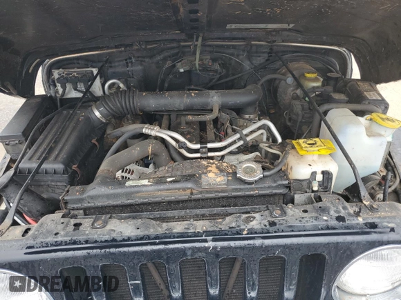 2002 Jeep Wrangler Sahara with VIN 1J4FA59SX2P747327, listed as a Copart auction lot 59515455 with 79,964 mi miles and Salvage title. Bid and sale history available at DreamBid. Image 11.