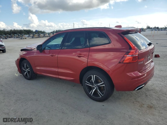 2021 Volvo XC60 R-Design with VIN YV4A22RMXM1869508, listed as a Copart auction lot 87094584 with 12,448 mi miles and Non Repairable. Bid and sale history available at carsss.com. Image 2.
